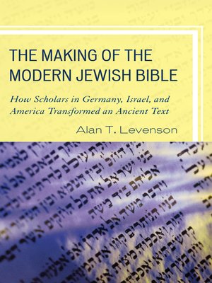 cover image of The Making of the Modern Jewish Bible
